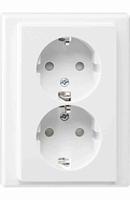 Merten MEG2420-1419 Wandcontactdoos System M Polar-wit 1 stuk(s) - thumbnail