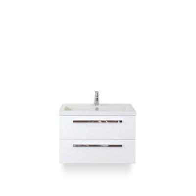 Seville Badmeubelset 80 cm - Wit Hoogglans - Keramische Wastafel Wit Djazz