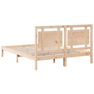Bedframe extra lang zonder matras massief hout 140x220 cm