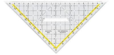 Geodriehoek aristo 1650/2 met greep 225mm