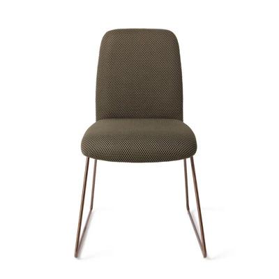 Jesper Home Eetkamerstoel 'Taiwa' Slide Rose, kleur Jungle Jewel