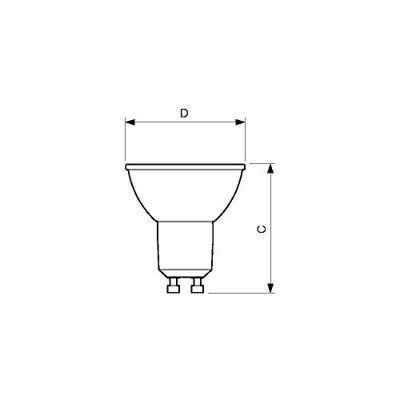 Philips LED spot GU10 6,2-80W dimtone - LED3451 Philips LED spot GU10 6,2-80W dimtone - LED3451