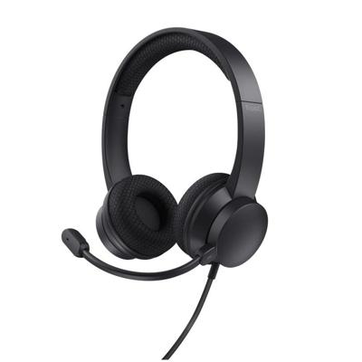 Trust Ayda On Ear headset Kabel Stereo Zwart Noise Cancelling Headset, Volumeregeling, Microfoon uitschakelbaar (mute) Computer Trust Ayda On Ear headset Kabel Stereo Zwart Noise Cancelling Headset, Volumeregeling, Microfoon uitschakelbaar (mute) Computer