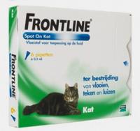 Frontline spot-on anti-vlooienmiddel voor de kat 6 pipetten - thumbnail