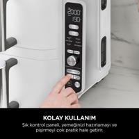 NINJA Airfryer - Double Stack XL SL400EUWH - 9,5L Capaciteit - 6 Kookprogramma's - Wit - 2470W - thumbnail