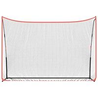 VidaXL Golftrainingsnet 305x91x213 cm polyester zwart en rood - thumbnail