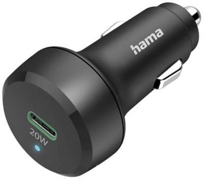 Hama Auto-Oplader, Power Delivery (PD)/Qualcomm, 20W Oplader Zwart Hama Auto-Oplader, Power Delivery (PD)/Qualcomm, 20W Oplader Zwart