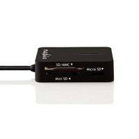 Nedis CRDRU2300BK Kaartlezer Multicard Usb 2.0 - thumbnail