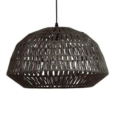WOOOD Hanglamp 'Kace' Jute, kleur Zwart