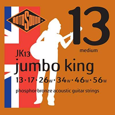 Rotosound JK13 Jumbo King akoestische gitaarsnaren 013-56w
