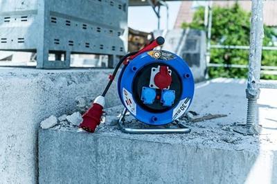 Brennenstuhl Kabelhaspel 30 mtr | IP44 | 5G1.5 | 400V | Voor de bouw | 1182720 - 1182720
