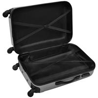 VidaXL 3-delige kofferset hard 45,5/55/66 cm zilverkleurig - thumbnail