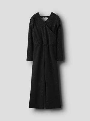 Name it winter jumpsuit meisjes - zwart - lange mouw - NkfRoka