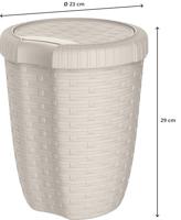 Emmercontainer Mondex Polypropyleen Ø 23 x 29 cm Met deksel - thumbnail