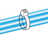 HellermannTyton 111-02361 T18I-PA66W-BK Kabelbinder Zwart UV-gestabiliseerd 1000 stuk(s) - thumbnail