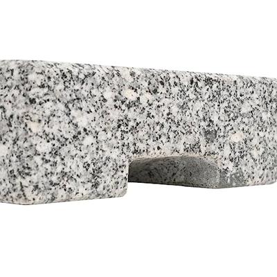 Parasolvoet rechthoekig 25 kg graniet