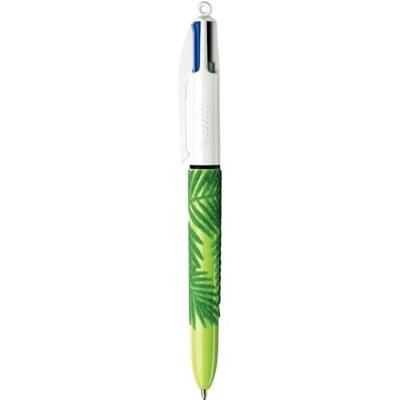 Balpen Bic 4kleuren velours medium assorti