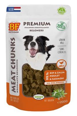 BIOFOOD MEAT CHUNKS KIP&ZALM 200 GR BIOFOOD MEAT CHUNKS KIP&ZALM 200 GR