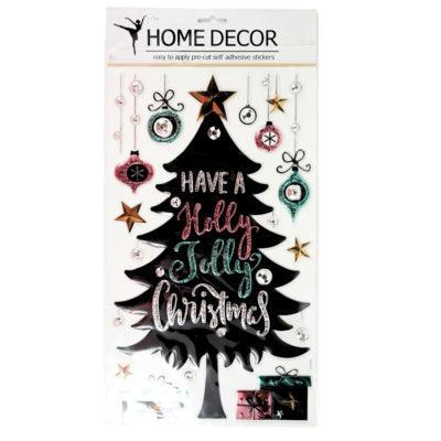 Muurstickers Pop Up kerstboom 41 x 24 cm | 24 stuks