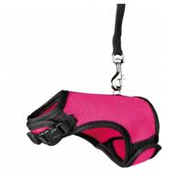 TRIXIE SOFTTUIG MET RIEM CAVIA ASSORTI 18-25 CM / 120 CM 4 ST - thumbnail