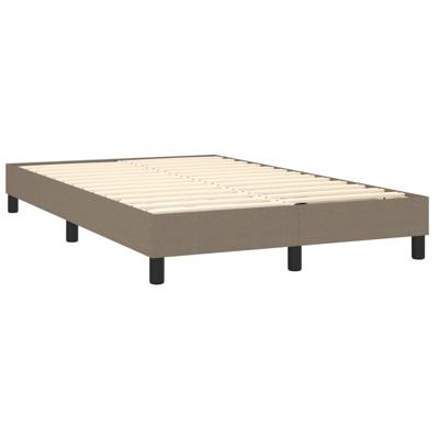 Boxspring met matras stof taupe 120x200 cm - thumbnail