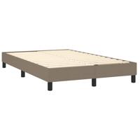 Boxspring met matras stof taupe 120x200 cm - thumbnail