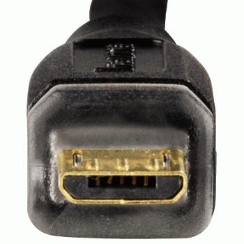Hama USB-verbindingskabel USB-A-stekker - micro-USB-stekker, 1,8 m, zwart