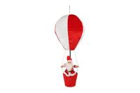 Luchtballon guri 75 cm rood/wit - thumbnail