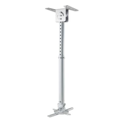 Manhattan 424851 Beamer-plafondbeugel Kantelbaar, Draaibaar Afstand vloer-plafond (max.): 77 cm Zilver Manhattan 424851 Beamer-plafondbeugel Kantelbaar, Draaibaar Afstand vloer-plafond (max.): 77 cm Zilver