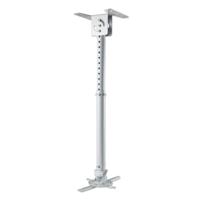 Manhattan 424851 Beamer-plafondbeugel Kantelbaar, Draaibaar Afstand vloer-plafond (max.): 77 cm Zilver - thumbnail