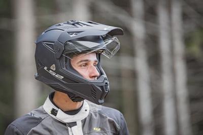 LS2 enduro-helm "mx702 pioneer ii solid" helmet mx702 pion. ii solid xl matt black - thumbnail