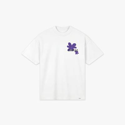 Croyez Botanique T-Shirt Heren Wit/Paars - Maat M - Kleur: WitPaars | Soccerfanshop