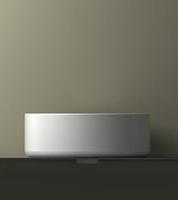 Wiesbaden Link opzetwastafel rond 400x145 wit - thumbnail