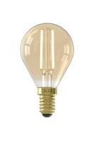 LED volglas Filament Kogellamp 220-240V 3,5W 250lm E14 P45 Goud 2100K Dimbaar Calex - Calex - thumbnail