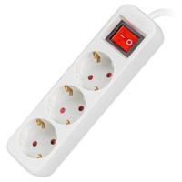 Strip 3 Tomas Schuko Lanberg 2500 W 1,5 m Wit - thumbnail