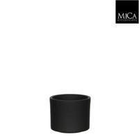 Mica Decorations bloempot Era donker grijs D 10,5 H 9 cm - thumbnail