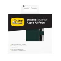 OtterBox Soft Touch-koptelefoonhoes voor AirPods 3e Gen 2021, schokbestendig, valbestendig, ultradun, kras- en krasbeschermhoes voor Apple AirPods, inclusief karabijnhaak, Donkergroen - thumbnail