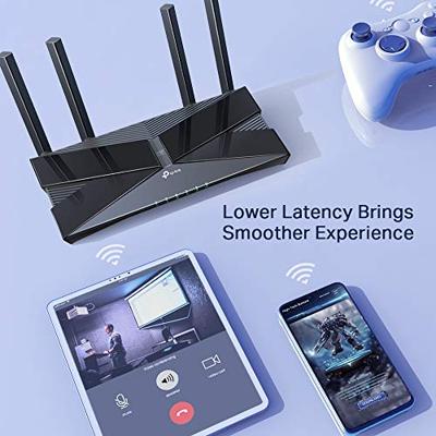 TP-Link Archer AX50 Next-Gen WiFi 6 Gigabit Dual Band Wireless Cable Router, WiFi Speed up to 2402Mbps/5GHz+574Mbps/2.4GHz, 8 Gigabit LAN Ports, Ideal for Gaming Xbox/PS4/Steam & 4K/8K