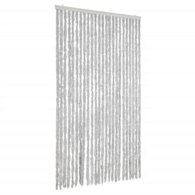 Vliegengordijn 100x230 cm chenille grijs
