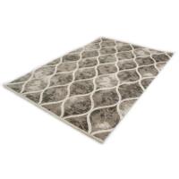 Vintage - Mozaïek - Acryl Vloerkleed - Grijs-80 x 150 cm - thumbnail