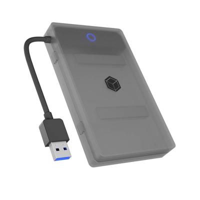 ICY BOX IB-AC603b-U3 HDD-/SSD-behuizing Antraciet, Zwart 2.5