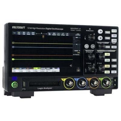 VOLTCRAFT DOV1254F LA Digitale oscilloscoop 125 MHz 4-kanaals 1.25 GSa/s 100 Mpts 12 Bit Digitaal geheugen (DSO), Functiegenerator, Logic-analyser 1 stuk(s)