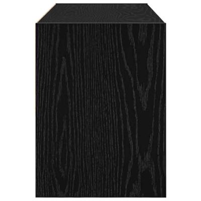 VidaXL Schoenenrek stapelbaar 89,5x30x40 cm zwart eikenkleurig