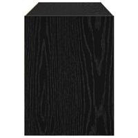 VidaXL Schoenenrek stapelbaar 89,5x30x40 cm zwart eikenkleurig - thumbnail