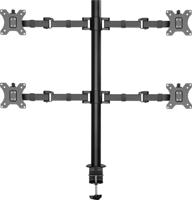 SpeaKa Professional SP-MM-540 Monitorbeugel Aantal monteerbare displays: 4 Display(s) 43,2 cm (17) - 81,3 cm (32) Zwart Draaibaar, In hoogte verstelbaar, - thumbnail