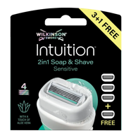 Wilkinson Intuition 2in1 Soap & Shave Sensitive Navulmesjes - thumbnail