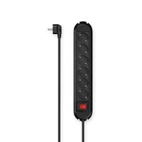 Hama Stekkerdoos 6-voudig Schakelaar Wandmontage 1,5 M Zwart - thumbnail