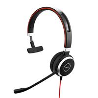Jabra Evolve 40 MS Mono Headset – Microsoft Teams-gecertificeerde Koptelefoon voor VoIP Softphone met Passieve Noise Cancelling – USB-C Kabel met Controller – zwart - thumbnail