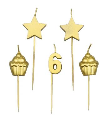 Paperdreams taartkaarsjes - 6 jaar