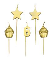 Paperdreams taartkaarsjes - 6 jaar - thumbnail